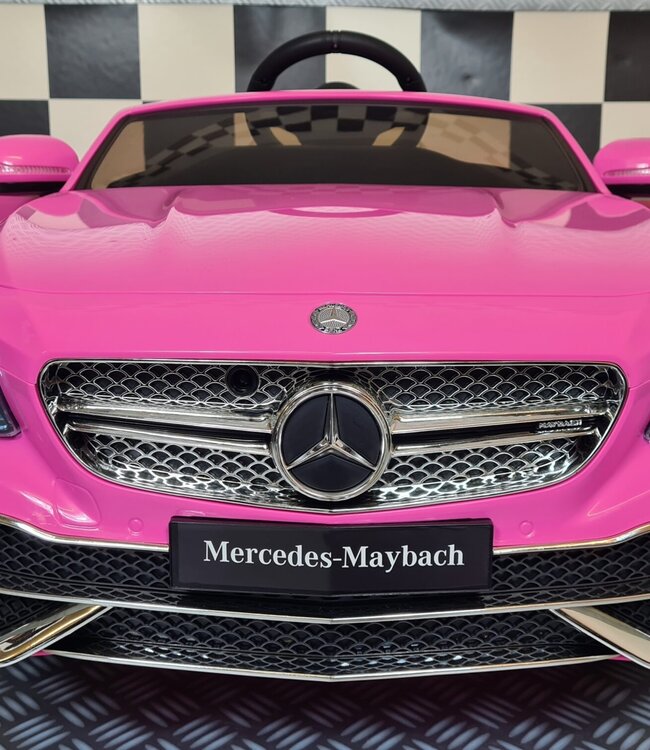 Elektrische kinderauto Mercedes-Maybach S650 roze 12 volt