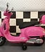 Vespa GTS kinderscooter roze 12 volt met windscherm