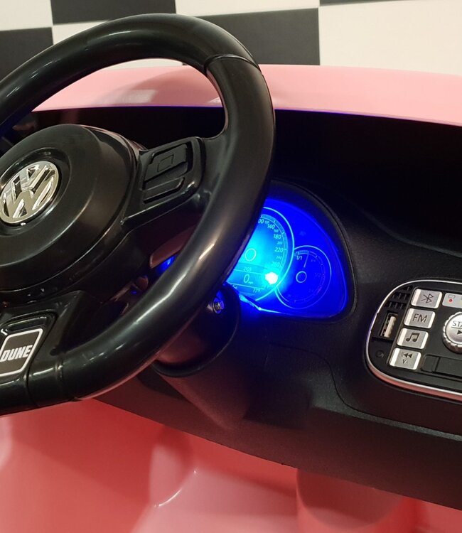VW Kever elektrische kinderauto 12 volt roze