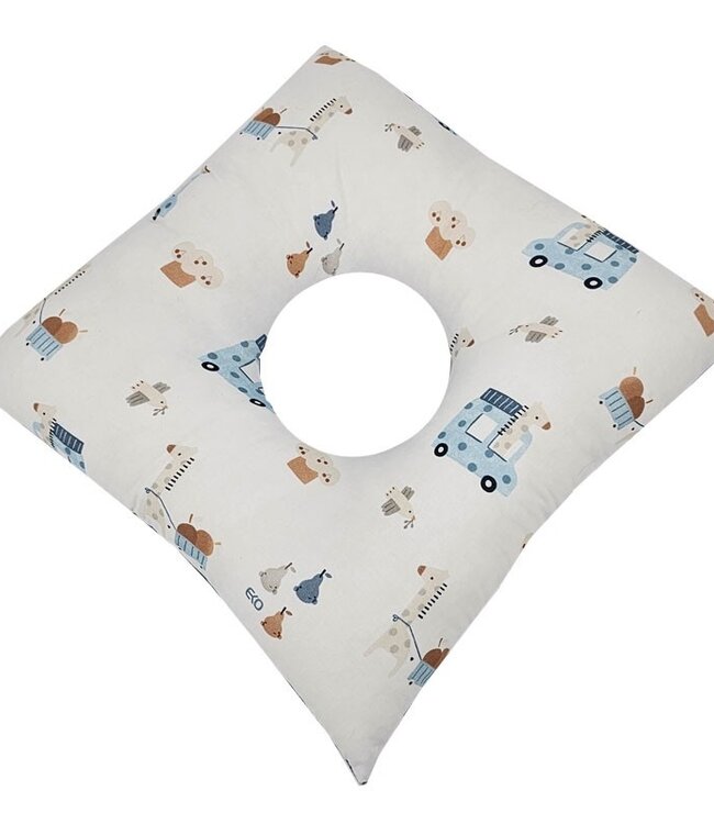 Postpartumkussen GIRAFFE/BLAUW