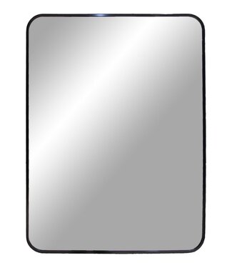 House Nordic Aps Madrid Spiegel - Zwart, Aluminium/Glas, 50x70 cm