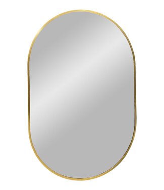 House Nordic Aps Madrid Spiegel - Messing, Aluminium/Glas, 50x80 cm