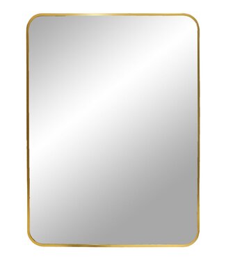 House Nordic Aps Madrid Spiegel - Messing, Aluminium, Glas, 50x70cm