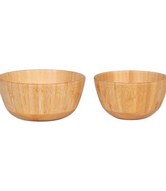 House Nordic Aps Chefalu Bowl - Kom, bamboe, naturel, set van 2