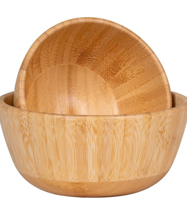Chefalu Bowl - Kom, bamboe, naturel, set van 2