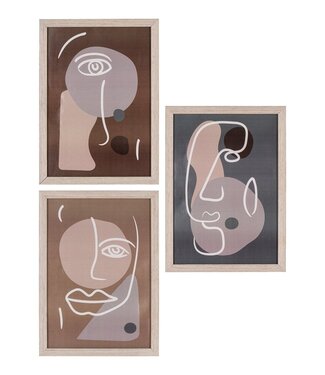 House Nordic Aps Madison Frameset - Frameset, naturel, set van 3