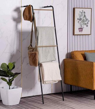 Ceruzo Handdoeken Ladderrek - Metaal - 160 cm - Vrijstaand