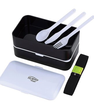 San Ignacio Lunchbox - 2 laags - met bestek - kunststof