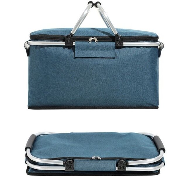 Koelmand Blauw - Picknickmand