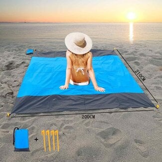 Ceruzo Strandmatte - Picknickdecke - 210 × 200 cm