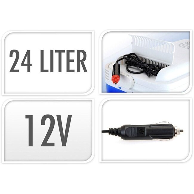 Kühlbox - 12V - 24 Liter - Blau