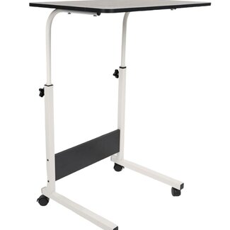 Ceruzo Laptoptisch - Schwarz - Mobiler Nachttisch - Höhenverstellbar