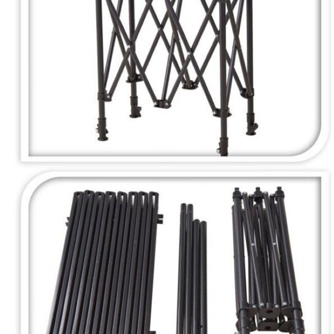 Tafel Opvouwbaar met Verstelbare Poten - Metaal