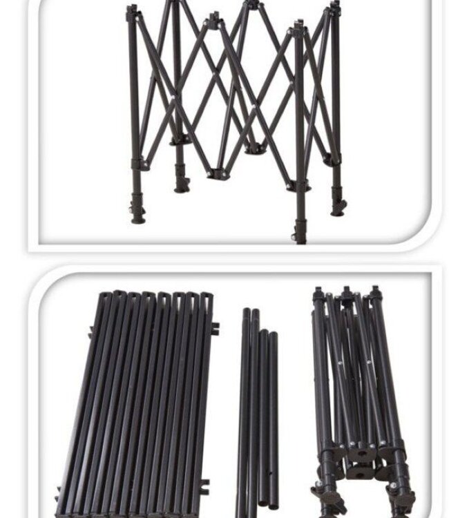 Tafel Opvouwbaar met Verstelbare Poten - Metaal