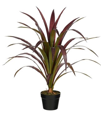 Mica Decorations Kunstplant Bananenboom Rood