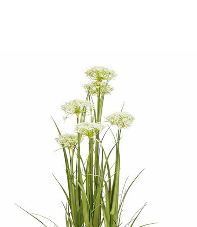 Kunstplant Siergras Wit