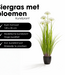 Kunstplant Siergras Wit