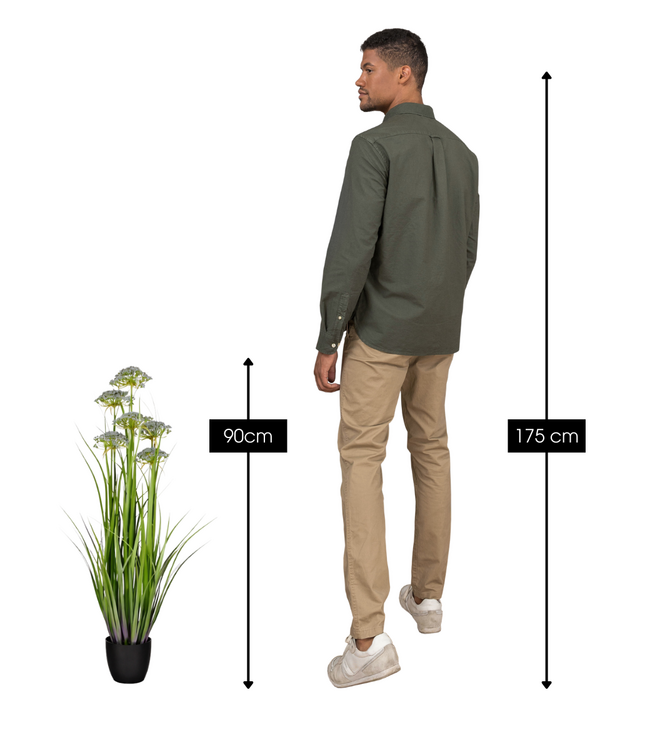 Kunstplant Siergras Paars