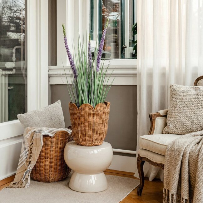 Kunstplant Siergras Paars