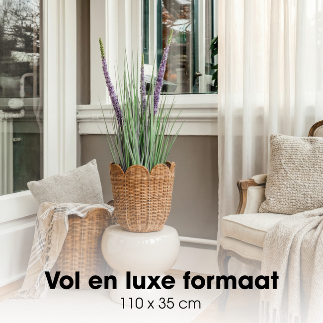 Kunstplant Siergras Paars