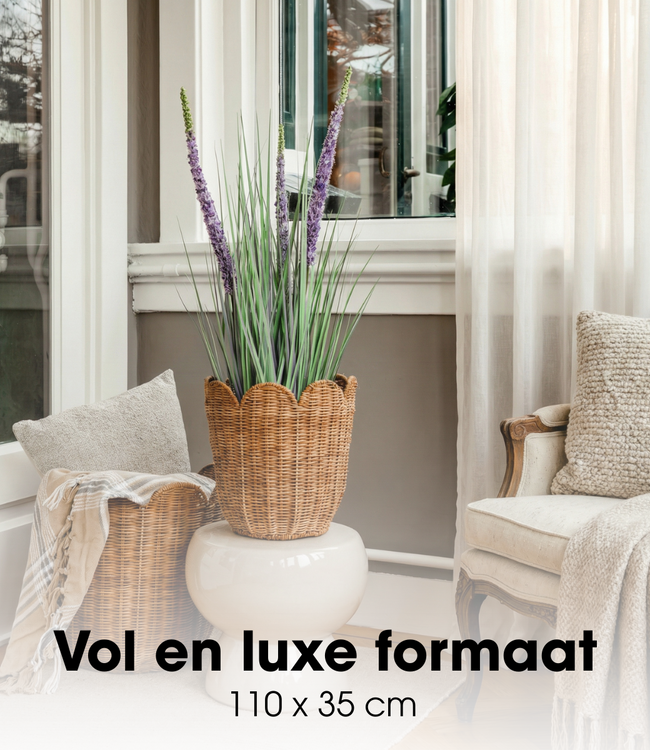Kunstplant Siergras Paars