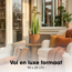 Mica Decorations Künstliches Ziergras - Lila - H90 cm