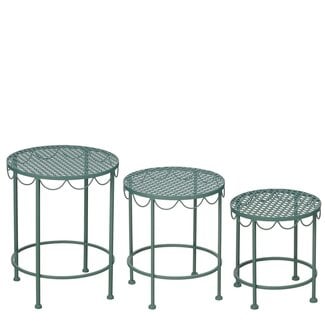 Mica Decorations Marseille Pflanzenständer für draußen aus Eisen - Grün - H27 × Ø25 cm