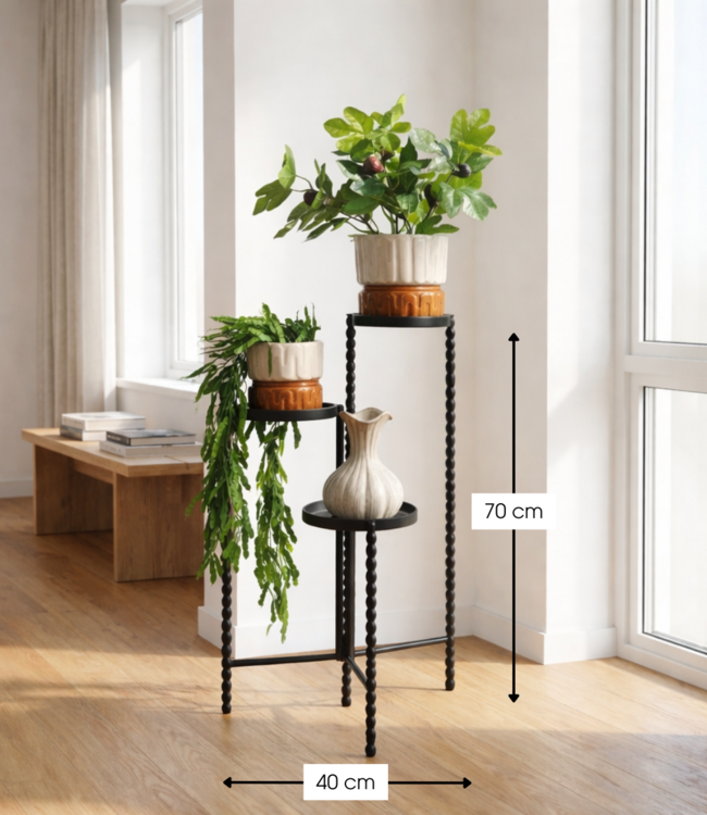 Plantenstandaard Salvo Zwart