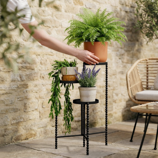 Plantenstandaard Salvo Zwart