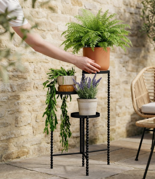 Plantenstandaard Salvo Zwart