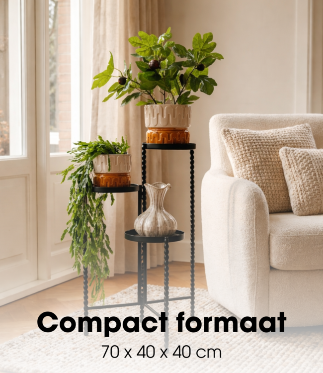 Plantenstandaard Salvo Zwart