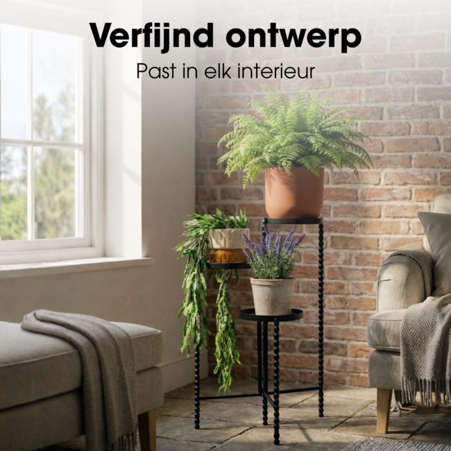 Plantenstandaard Salvo Zwart