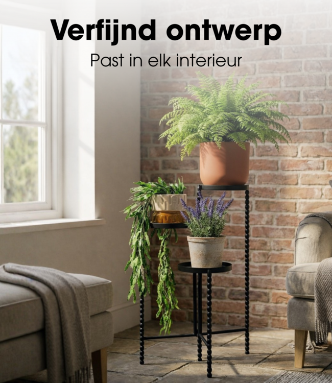 Plantenstandaard Salvo Zwart