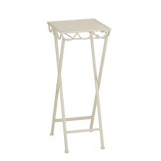 Mica Decorations Rosalie Iron Outdoor Plant Stand - Off-White - H68 × Ø28 cm
