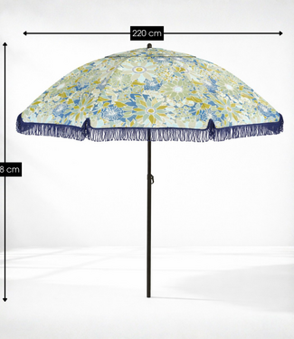 Mica Decorations Parasol Bloem Blauw