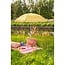 Mica Decorations Sonnenschirm - Gelb - H180 cm