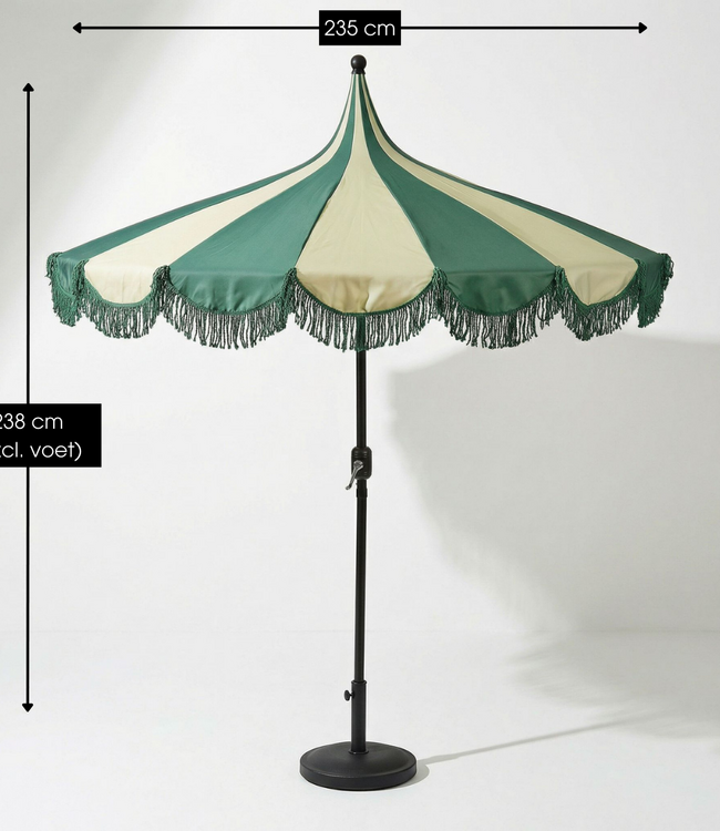 Parasol Kim Donkergroen