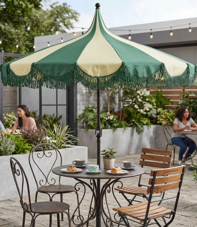 Parasol Kim Donkergroen