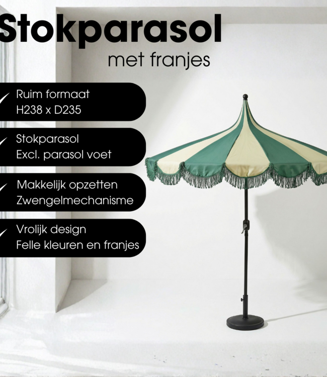 Parasol Kim Donkergroen