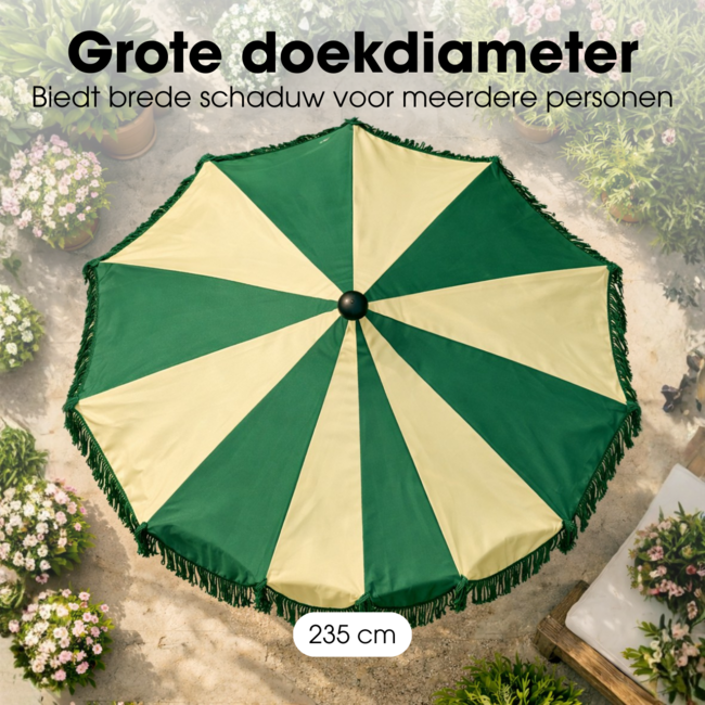 Parasol Kim Donkergroen