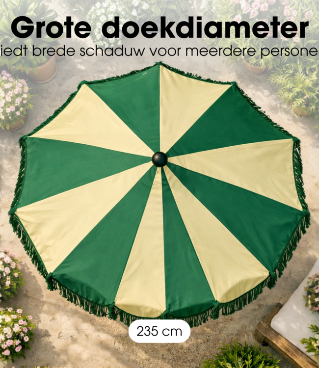 Parasol Kim Donkergroen