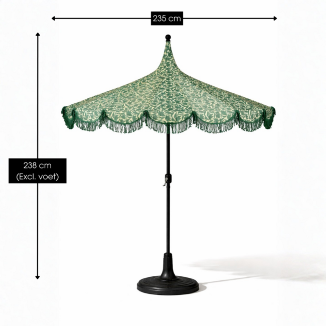 Parasol Kelly Donkergroen