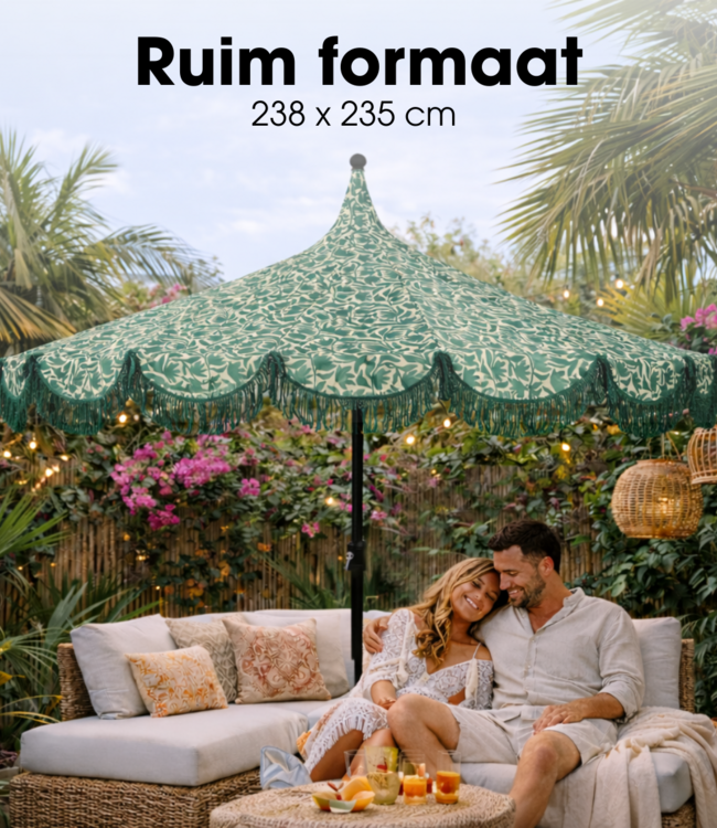 Parasol Kelly Donkergroen