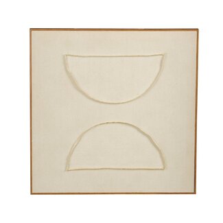 Mica Decorations Wanddekoration - Beige - L60 × B60 × H3,5 cm