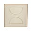 Mica Decorations Wanddekoration - Beige - L60 × B60 × H3,5 cm