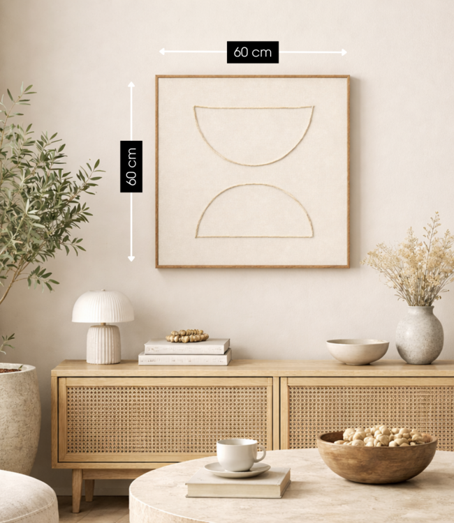 Wanddecoratie  Beige