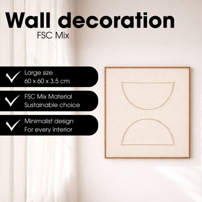 Wanddecoratie  Beige