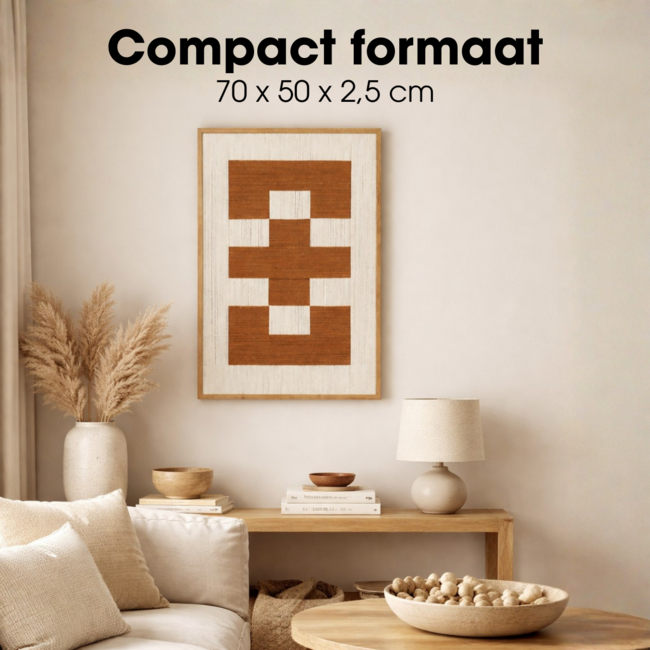 Wanddecoratie  Bruin