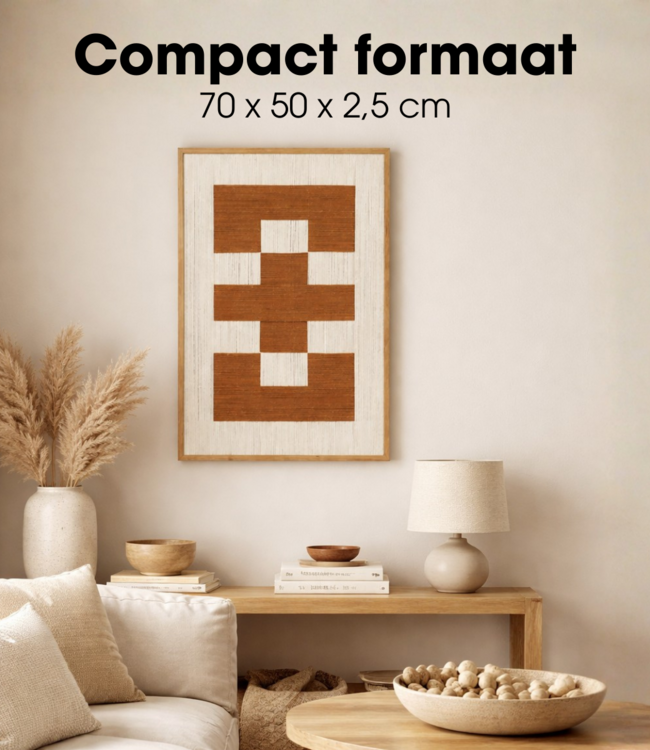 Wanddecoratie  Bruin