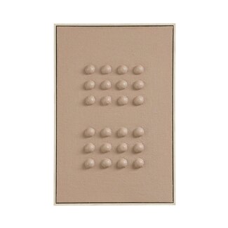 Mica Decorations Wall Art - Dark Brown - L60 × W40 × H3 cm